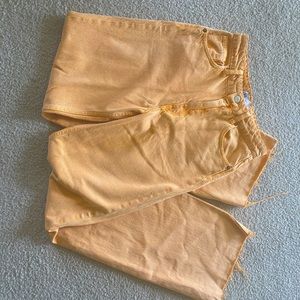 ZARA FADED ORANGE JEANS